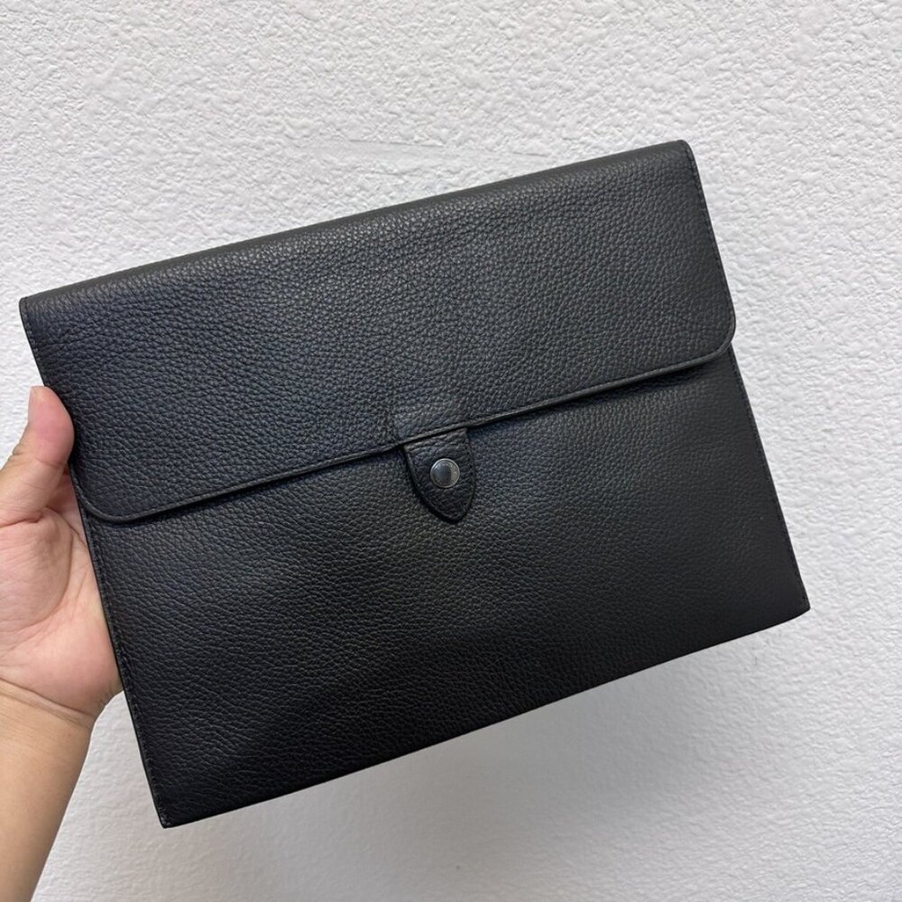 Coach Pebble Leather Tablet Sleeve. Black. New with Tag.